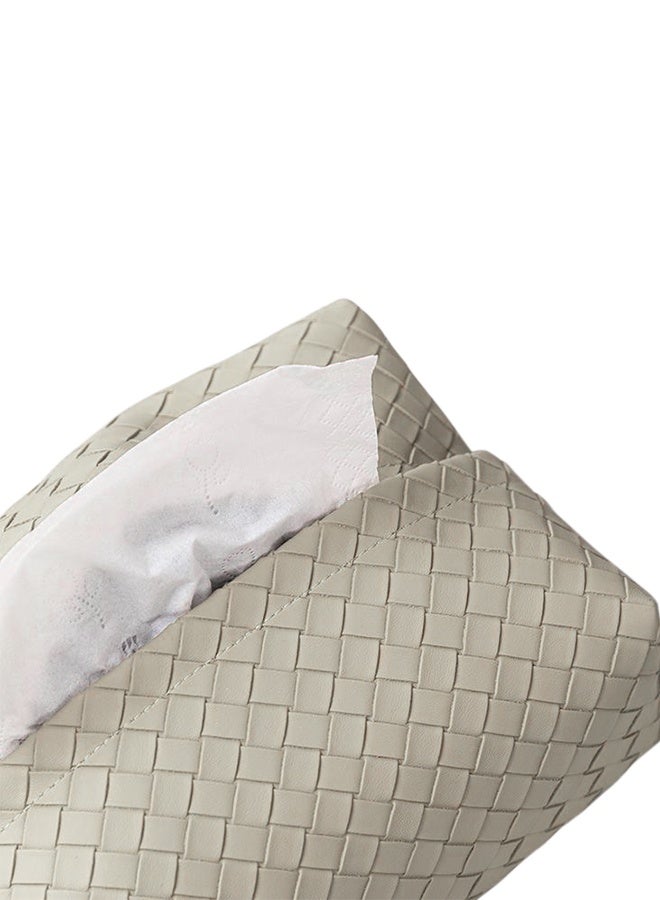 Leather-Woven Tissue Box for Home Use - Image 2